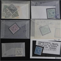 post-WWII AMG Germany Stamps Mint NH perf varietie