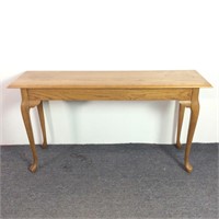 Oak Queen Anne Style Sofa Table