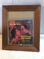 Guys and dolls 45 record framed