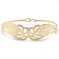 Yellow Gold-plated Fancy "wings" Bracelet