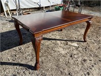 BANDED TOP CHERRY BANQUET TABLE