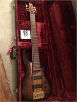 Ibanez Six String Bass Guitar with Case