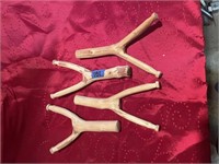 Rufus Hussy hand carved slingshots