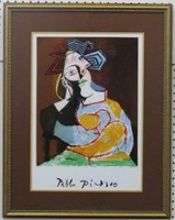 Woman Resting On Elbow Giclee By P. Picasso