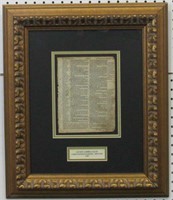 Original 1582 Geneva Bible Leaf