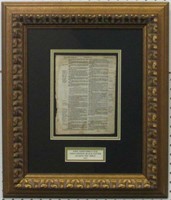 Original 1613 King James Bible Leaf