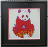 Panda Giclee Plate Signed By Andy Warhol