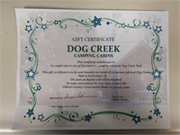 Dog Creek Park stay
