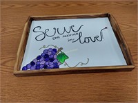5th grade wood serving tray