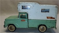 Vintage Green & White Tonka Toy Camper Truck
