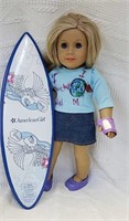 2014 Authentic American Girl 18" Doll & Surf