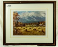 "the Homestead" Signed Print By G.