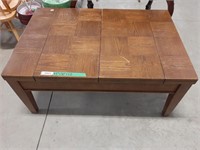 Hardwood Game Table With Fold-out Centre With
