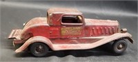 Vintage metal fire chief car