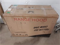 Stainless Steel Range Hood In Packaging