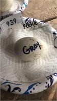 1 Fertile Grey Sebastopol Goose Egg