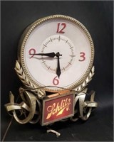 Vintage Schlitz light up clock