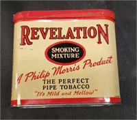 Vintage metal Revelation Tobacco can
