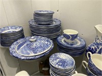 Liberty Blue  and white Colonial dinnerware