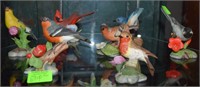 14 Franklin Mint bird figurines incl. Bullfinch,