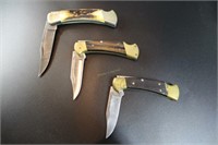 Three knives: Buck knife, Buck knife 112, Buck 110