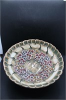 Greek 9" D floral bowl