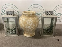 Lanterns and vase