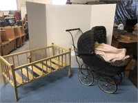 Vintage baby doll buggy