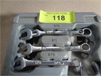 Set of wrenches - 1/4" to 11/16"