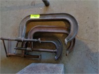 3 large C-clamps - 1 10" & 2 8"