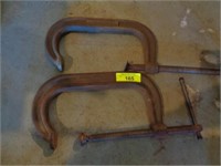 2 large C-clamps - 8"