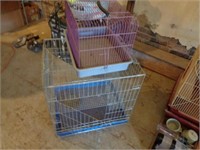 2 pet cages, 1 large, 1 small