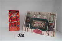 Coca-Cola Christmas Set & 2 Decks Of Cards in Tin
