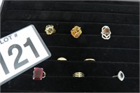Ring Lot - Top Row all 18kt HGE
