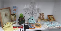 Misc Lot Instant Camera - Candle Holders & More