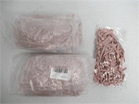 (2) 500-Pc Dusty Rose Adjustable Fabric Earloops
