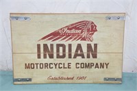 ANTIQUE STYLE INDAIN MOTORCYCLE SIGN ! -C-1