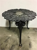 Cast Iron Patio Side Table Black