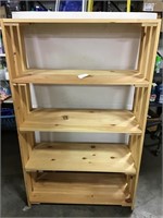 Wooden 5 Shelf Unit 2 of 2