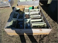 Crate w/Misc. Nuts, Bolts, Washers & Poly Sheet
