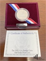 United States Mint 1992 Olympic Coin Half Dollar