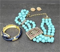 Group of jewelry, Heidi Daus necklace, Joan Rivers