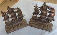 Old Ironsides Sailship Bookends