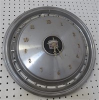 Cadillac Hubcap Clock
