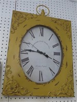 Country Mustard Wall Clock