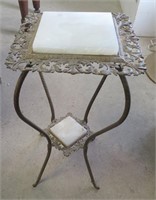 Marble Top Gilt Plant Stand