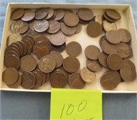 100 Wheat Cents