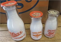 3 Dairy Bottles