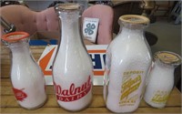 4 Utica Dairy Bottles