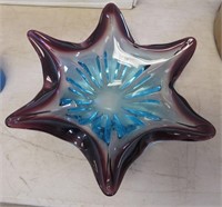 Art Glass Star Bowl